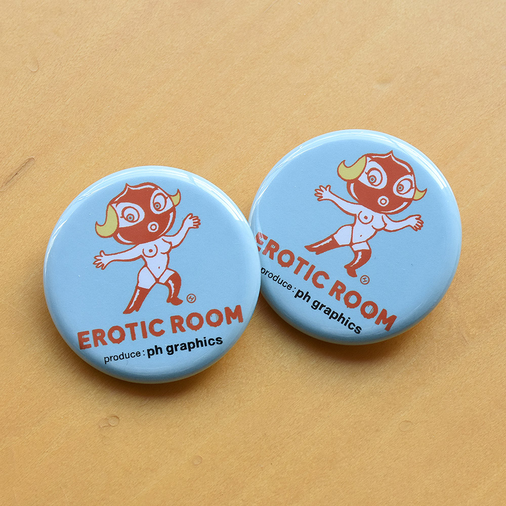 EROTIC ROOM　エロティックルーム　グッズデザイン　バッジデザイン